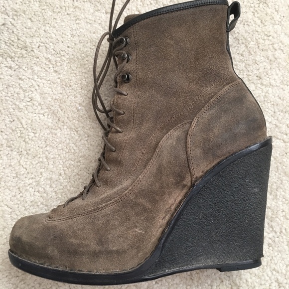 Rag & Bone Suede Cushioned Platform Booties 41 - Picture 8 of 8